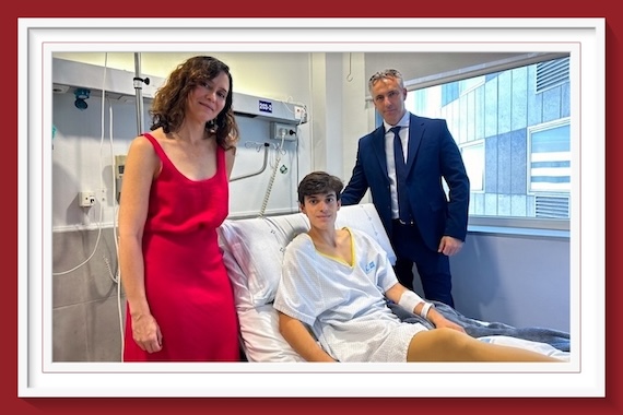 <b>El novillero Sergio Rollón tuvo la visita de la Presidenta Dª Isabel Díaz Ayuso</b>