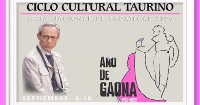 <b>Atractivo Ciclo Cultural Taurino en Zacatecas</b>