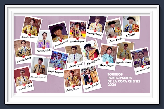 <b>Estos son los 18 toreros que buscarán la supremacía en la Copa Chenel 2026</b>