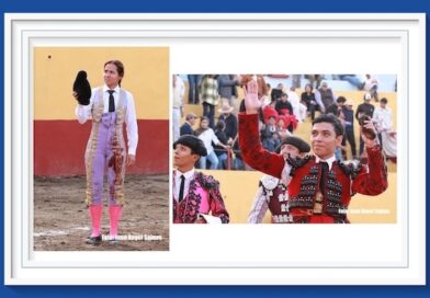 <b>El reportaje del Maestro Sainos… Paola cogida por el cuarto y cortó oreja; Sebastián obtuvo otra oreja</b>